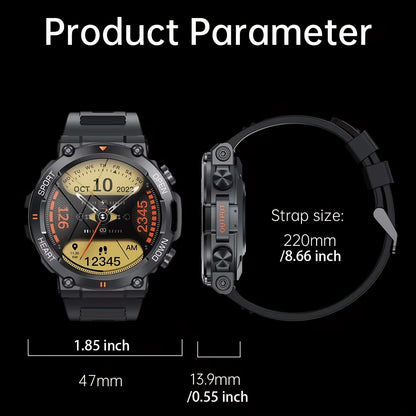 K56Pro Smart Watch for Men Heart Rate Blood Bluetooth Sport 400Mah Long Standby 1.39 Inch 360*360 HD Screen Outdoors Smartwatch